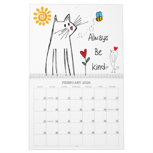 Calendrier Chien amusant, Chats, Animaux, Oiseaux et plus Cal (Feb 2026)