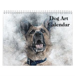 Calendrier Chien Art 2025