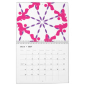 Calendrier Chien caniche abstrait graphique fin minimal (Mar 2027)