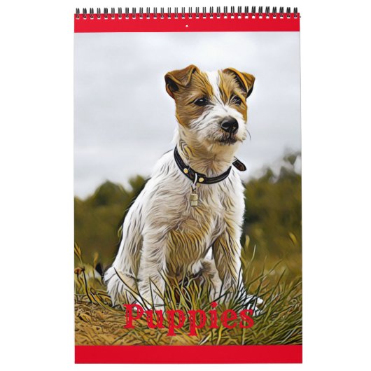 Calendrier Chien chiot (Protection)
