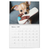 Calendrier Chien de douze mois 2026 adorable Chien de chiots (Feb 2027)