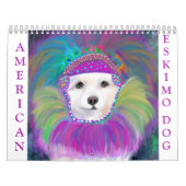 CALENDRIER CHIEN ESKIMO AMÉRICAIN (Protection)