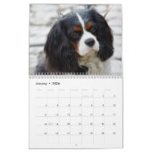 Calendrier Chien espagnol du roi Cavalier Charles (Jan 2026)