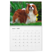 Calendrier Chien espagnol du roi Cavalier Charles (Mar 2027)