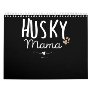 Calendrier Chien   Femme Husky Mama Husky Maman Cadeaux Amour