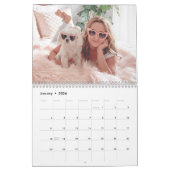 Calendrier Chien Maman| Photo moderne Collage de texte person (Jan 2026)
