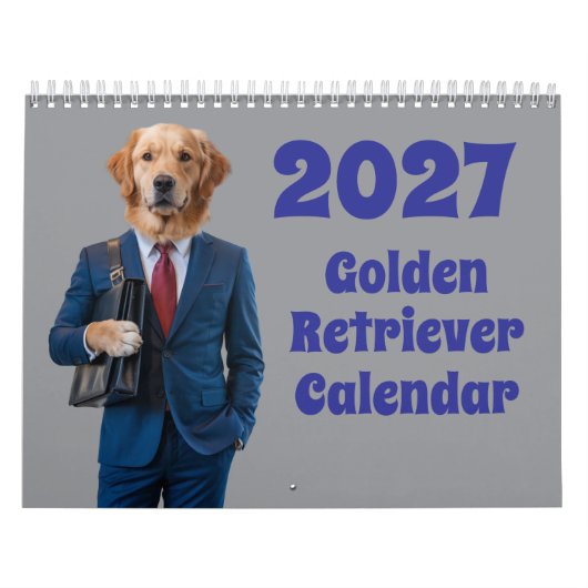 Calendrier Chien Retriever Doré 2027 (Protection)