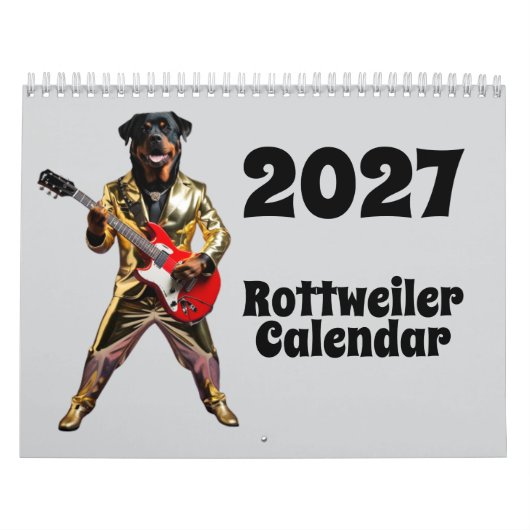 Calendrier Chien Rottweiler 2027 (Protection)