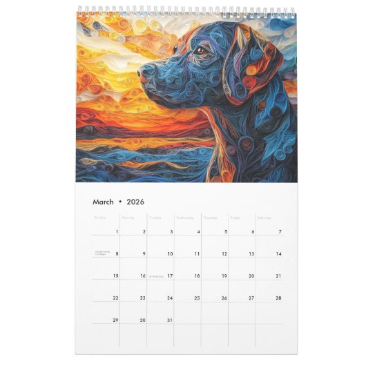 Calendrier Chiens (Mar 2026)