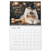 Calendrier Chiens adorables célébrant la fête de vacances Joy (Jan 2026)