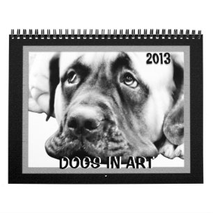 Calendrier Chiens adorables dans l'art