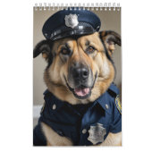Calendrier Chiens amusants habillés en policiers (Protection)