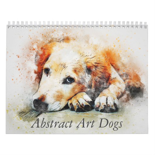 Calendrier Chiens d'art abstrait (Protection)