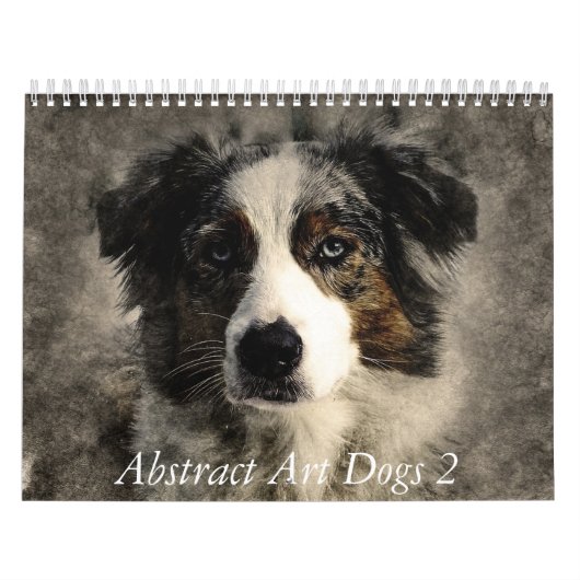 Calendrier Chiens d'art abstrait 2 (Protection)