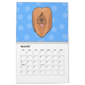 Calendrier Chiens de caricature mignons 2022 (Mar 2027)