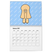 Calendrier Chiens de caricature mignons 2022 (Feb 2027)