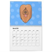 Calendrier Chiens de caricature mignons 2022 (Mar 2026)