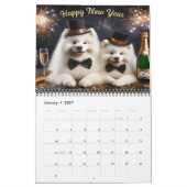Calendrier Chiens de fête célébrant chaque mois de vacances 2 (Jan 2027)