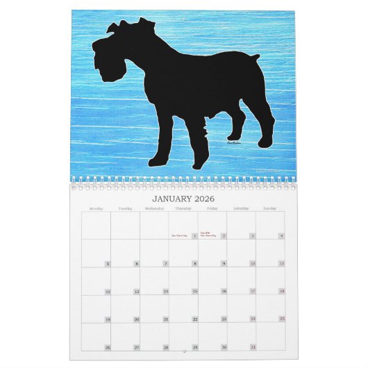 Calendrier Chiens d'ombre (Jan 2026)