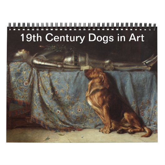 Calendrier Chiens du XIXe siècle en art (Protection)
