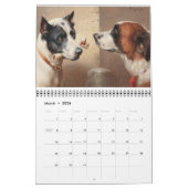 Calendrier Chiens du XIXe siècle en art (Mar 2026)