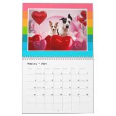 Calendrier Chiens et dinosaures mignons (Feb 2026)