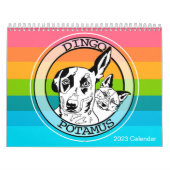 Calendrier Chiens et dinosaures mignons (Protection)