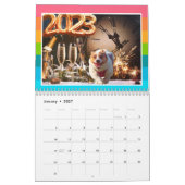 Calendrier Chiens et dinosaures mignons (Jan 2027)