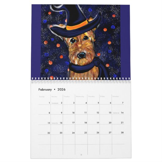 CALENDRIER CHIENS HALLOWEEN (Feb 2026)