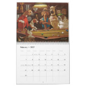 Calendrier Chiens jouant la piscine (Feb 2027)