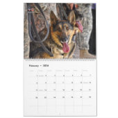 Calendrier CHIENS SUR PARADE - Chiens du service militaire am (Feb 2026)