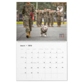 Calendrier CHIENS SUR PARADE - Chiens du service militaire am (Mar 2026)