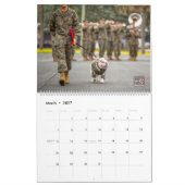 Calendrier CHIENS SUR PARADE - Chiens du service militaire am (Mar 2027)