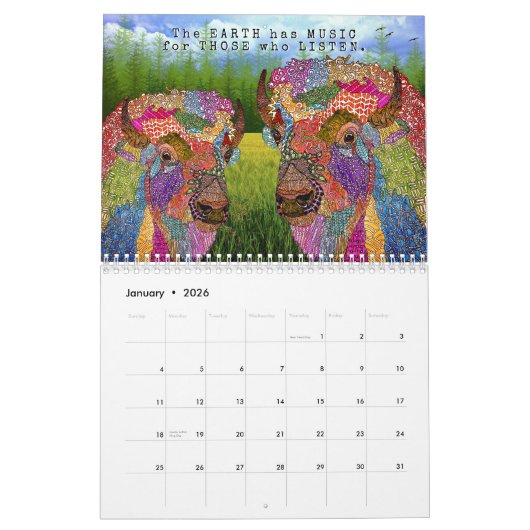 Calendrier Chiens Whimsy, Chats, Animaux, Oiseaux et plus 202 (Jan 2026)