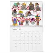 Calendrier Chiens Whimsy, Chats, Animaux, Oiseaux et plus 202 (Feb 2027)