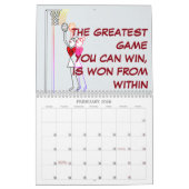 Calendrier Chiffres Stick Citations Inspirationnelles Netball (Feb 2026)