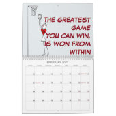Calendrier Chiffres Stick Citations Inspirationnelles Netball (Feb 2027)