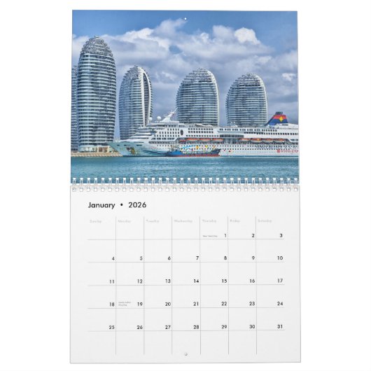 Calendrier Chine Chinois 2025 (Jan 2026)