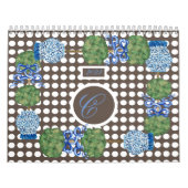 Calendrier Chinoiserie Garden Topiary Ginger Jar Jars (Protection)