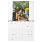 Calendrier Chiots 2019 d'olive et de trains (Jan 2027)