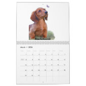 Calendrier Chiots et papillons (Mar 2026)
