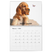 Calendrier Chiots et papillons (Feb 2026)