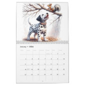Calendrier Chiots joueurs Douze mois (Jan 2026)