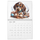 Calendrier Chiots joueurs Douze mois (Mar 2027)