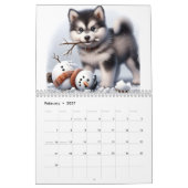 Calendrier Chiots joueurs Douze mois (Feb 2027)