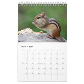 Calendrier Chipmunks 2026 (Mar 2027)