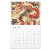 Calendrier Chiyogami Motif japonais 2026 (Jan 2026)