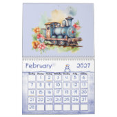Calendrier Cho Choo Train Engines pour enfants (Feb 2027)