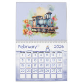 Calendrier Cho Choo Train Engines pour enfants (Feb 2026)