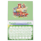Calendrier Cho Choo Train Engines pour enfants (Mar 2026)